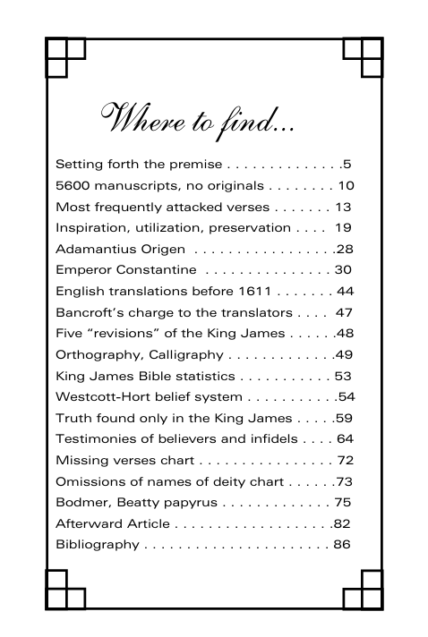 The History Of Your Bible: Proving The King James To Be The Perfectly Preserved Words Of God