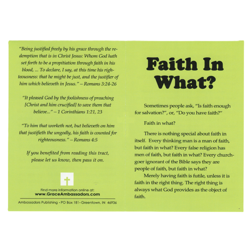 Faith In What (50 Pack)