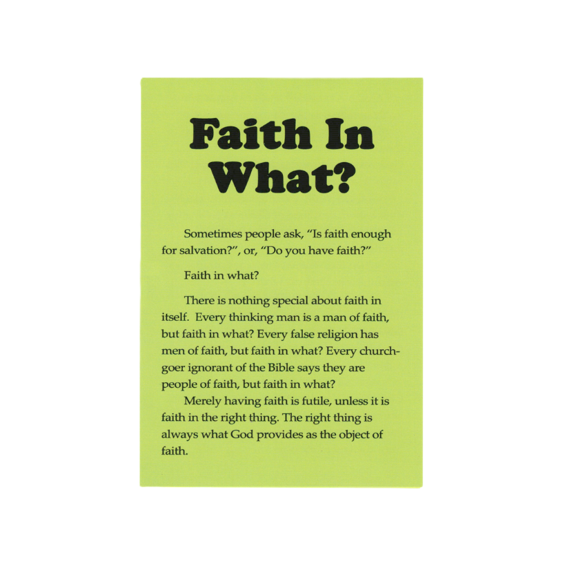 Faith In What (50 Pack)