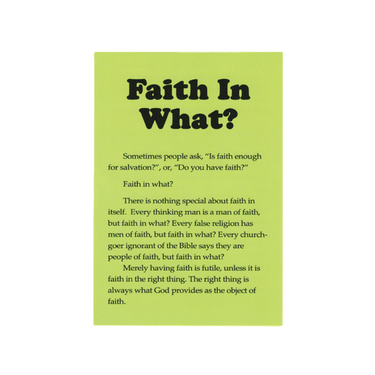 Faith In What (50 Pack)