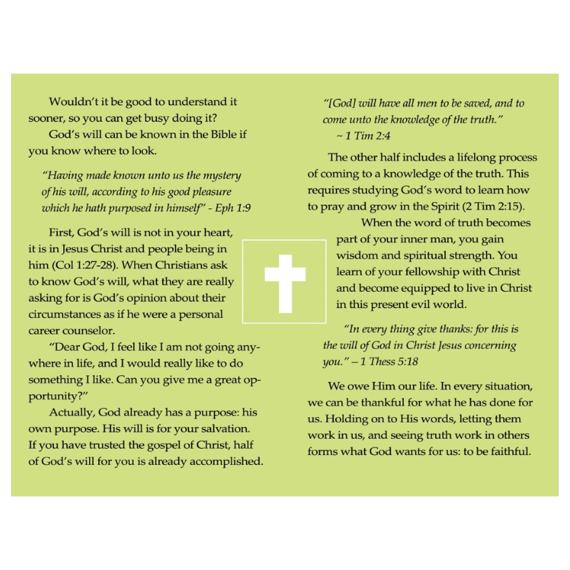 God's Will For Your Life (50 Pack)