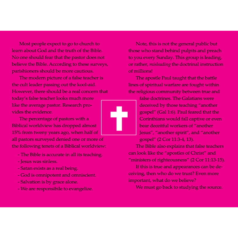 Half Of Pastors Don't Believe The Bible (50 Pack)