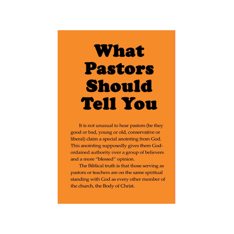 What Pastors Should Tell You (50 Pack)