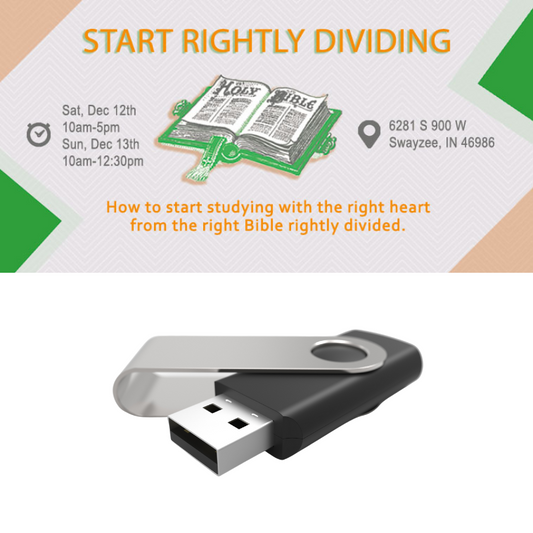 2015 Seminar: Start Rightly Divide HD Videos*