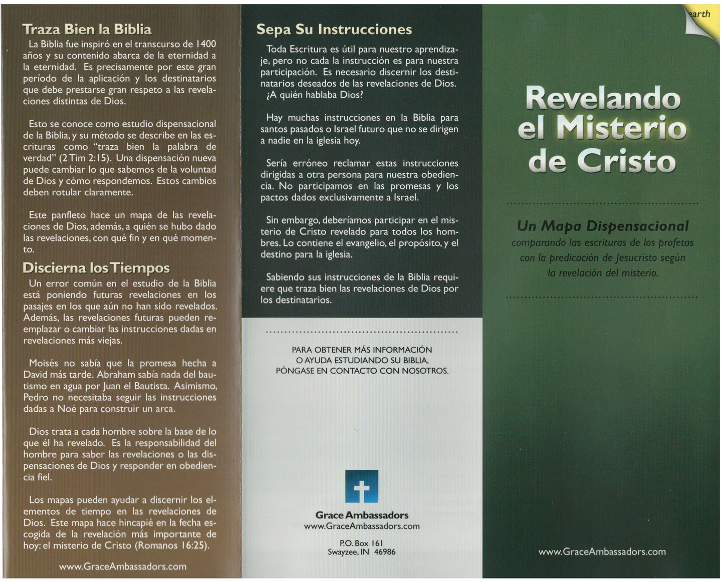 Chart: Revealing The Mystery Of Christ (Spanish)