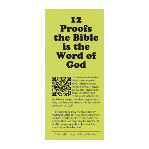 12 Proofs the Bible is the Word of God (25 Pack)
