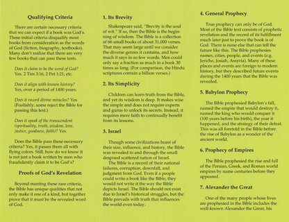 12 Proofs the Bible is the Word of God (25 Pack)