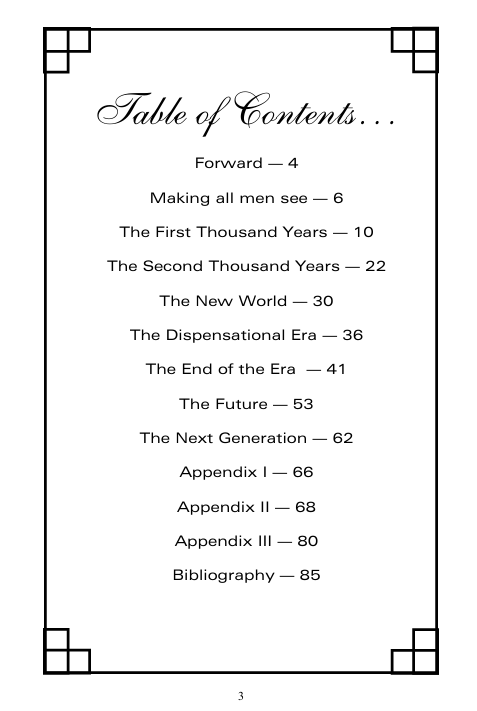 History Of Dispensational Thoughts ...and Why It Matters