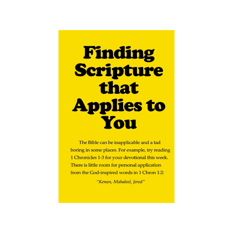 Finding Scripture That Applies To You (50 Pack)