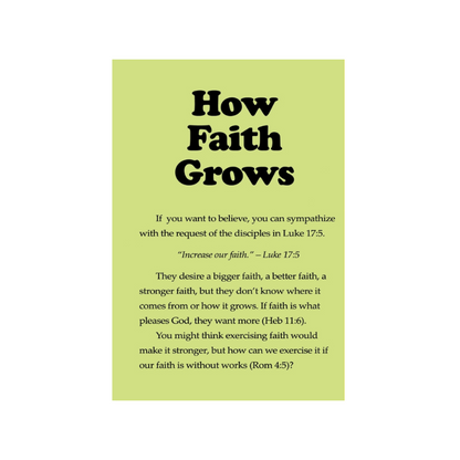 How Faith Grows (50 Pack)