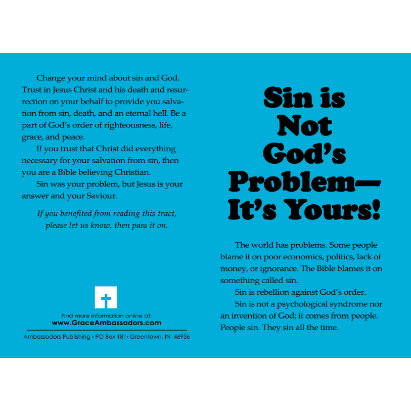 Sin Is Not God's Problem - It's Yours (50 Pack)