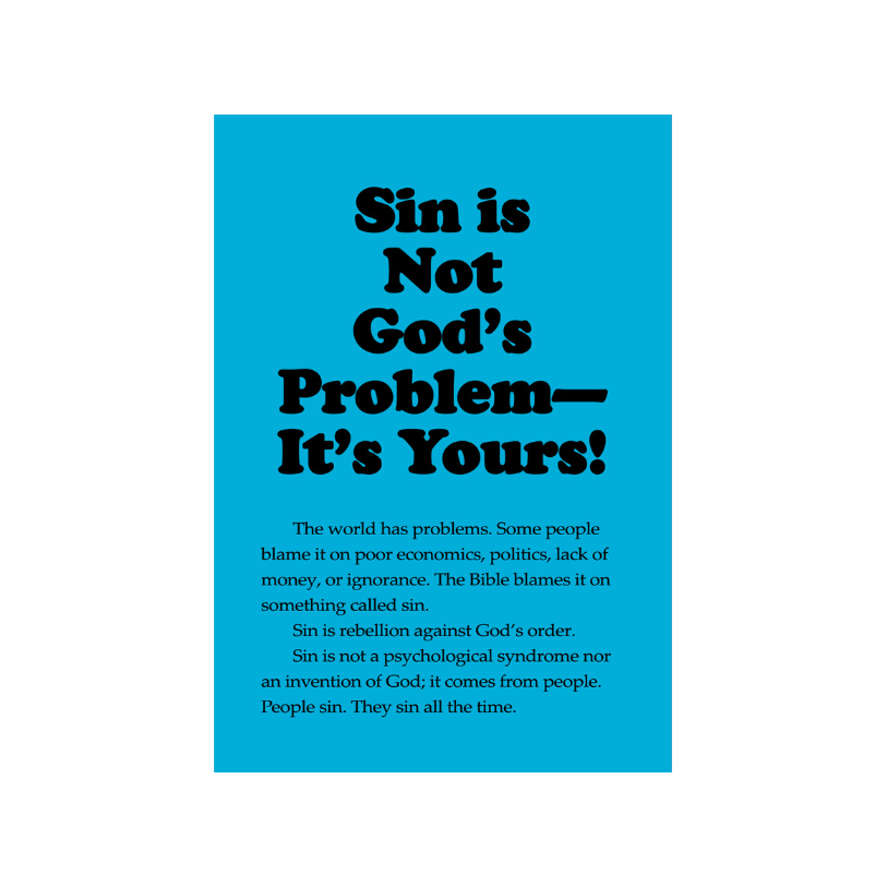 Sin Is Not God's Problem - It's Yours (50 Pack)