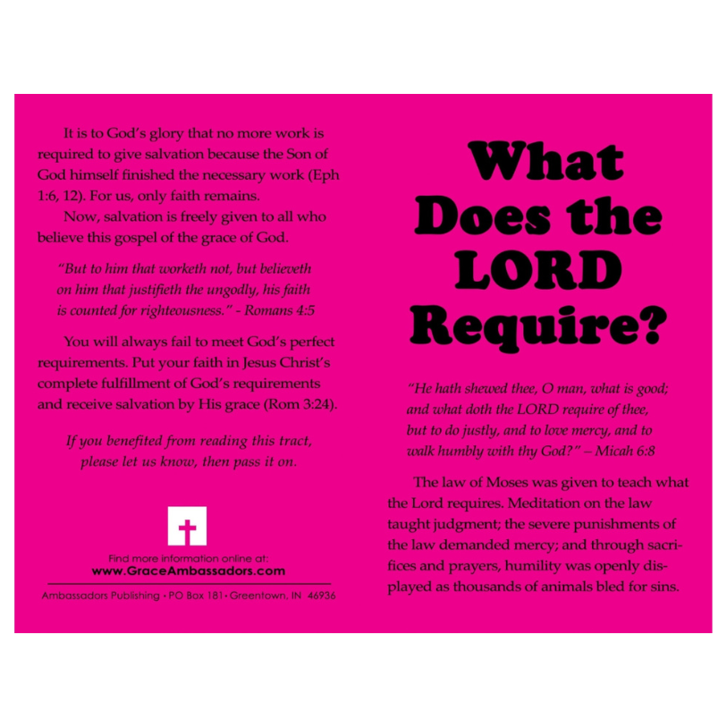 What Does the Lord Require? (50 Pack)