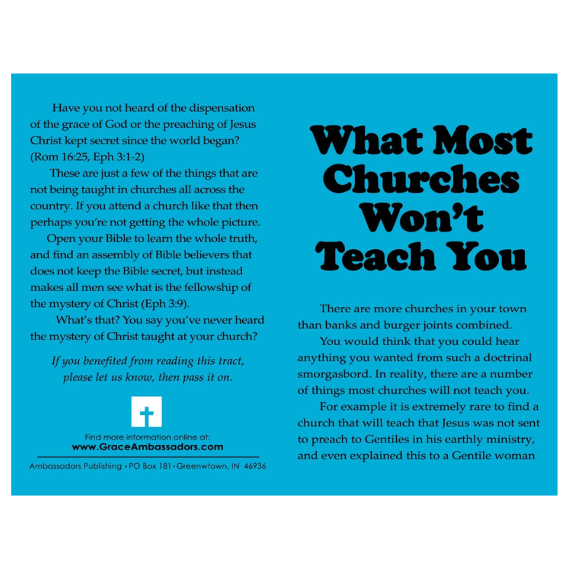 What Most Churches Won't Teach You (50 Pack)